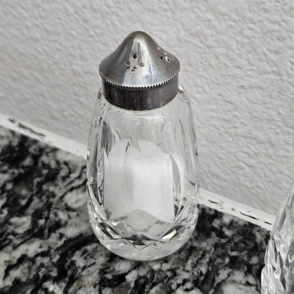 VINTAGE Waterford Crystal LISMORE Salt & Pepper‎ Shaker Set